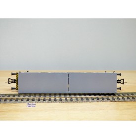 Fleischmann 5235,  wagon plat porte conteneurs Lbs 598 CROWE DB   BO