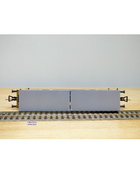 Fleischmann 5235,  wagon plat porte conteneurs Lbs 598 CROWE DB   BO