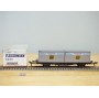 Fleischmann 5235,  wagon plat porte conteneurs Lbs 598 CROWE DB   BO