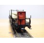 FLEISCHMANN  5252 K , couplage de  2 wagons à tablier rotatif (Drehschemelwagen), un à guérite,  chargés de bois  DB  neuf   BO 