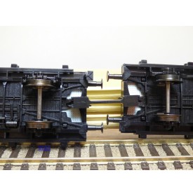 FLEISCHMANN  5252 K , couplage de  2 wagons à tablier rotatif (Drehschemelwagen), un à guérite,  chargés de bois  DB  neuf   BO 