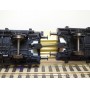 FLEISCHMANN  5252 K , couplage de  2 wagons à tablier rotatif (Drehschemelwagen), un à guérite,  chargés de bois  DB  neuf   BO 