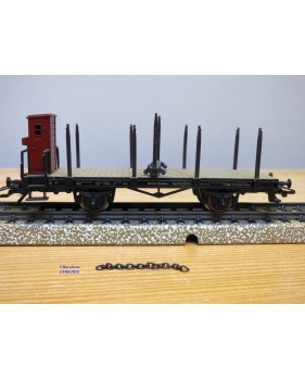 Märklin métal 4617 Wagon surbaissé EVS DB BO