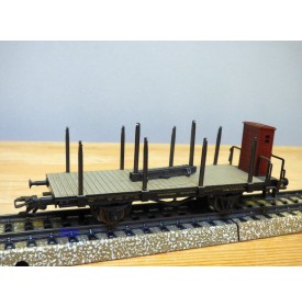 Märklin métal 4617 Wagon surbaissé EVS DB BO