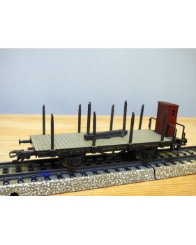 Märklin métal 4617 Wagon surbaissé EVS DB BO