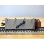 Märklin  4697 ,  wagon plat type R 02 chargé éléments de charpente HUMMEL     DB    Neuf    BO