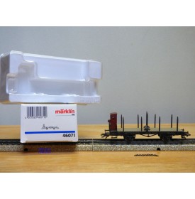 Märklin métal 4617 Wagon surbaissé EVS DB BO