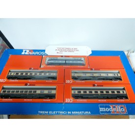 RIVAROSSI "véro"  425, coffret  Bandiera  Vesuvio 1 motrice et 4 voitures FS   Neuf   BO