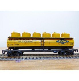 AHM ( Liliput) 5429 F, wagon citerne à 6 cuves DOW CHEMICAL     BO