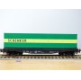 ROCO 4318,  wagon plat chargé d'un conteneur  40'    SCHENKER    DB   BO