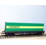 ROCO 4318,  wagon plat chargé d'un conteneur  40'    SCHENKER    DB   BO
