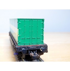 ROCO 4318,  wagon plat chargé d'un conteneur  40'    SCHENKER    DB   BO