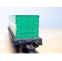 ROCO 4318,  wagon plat chargé d'un conteneur  40'    SCHENKER    DB   BO