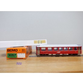 BEMO  3057 , voiture unifiée 1 ère série mixte de  1 ère et  2 ème classe type AB  N°: 1542    RhB  BO