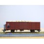 BEMO 2251 109, wagon tombereau  type E  N° 6609  RhB   chargement de bois et feu de fin de convoi.