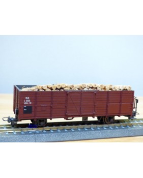 Voiture métallique à portes centrales AB 1157 Rhb BO