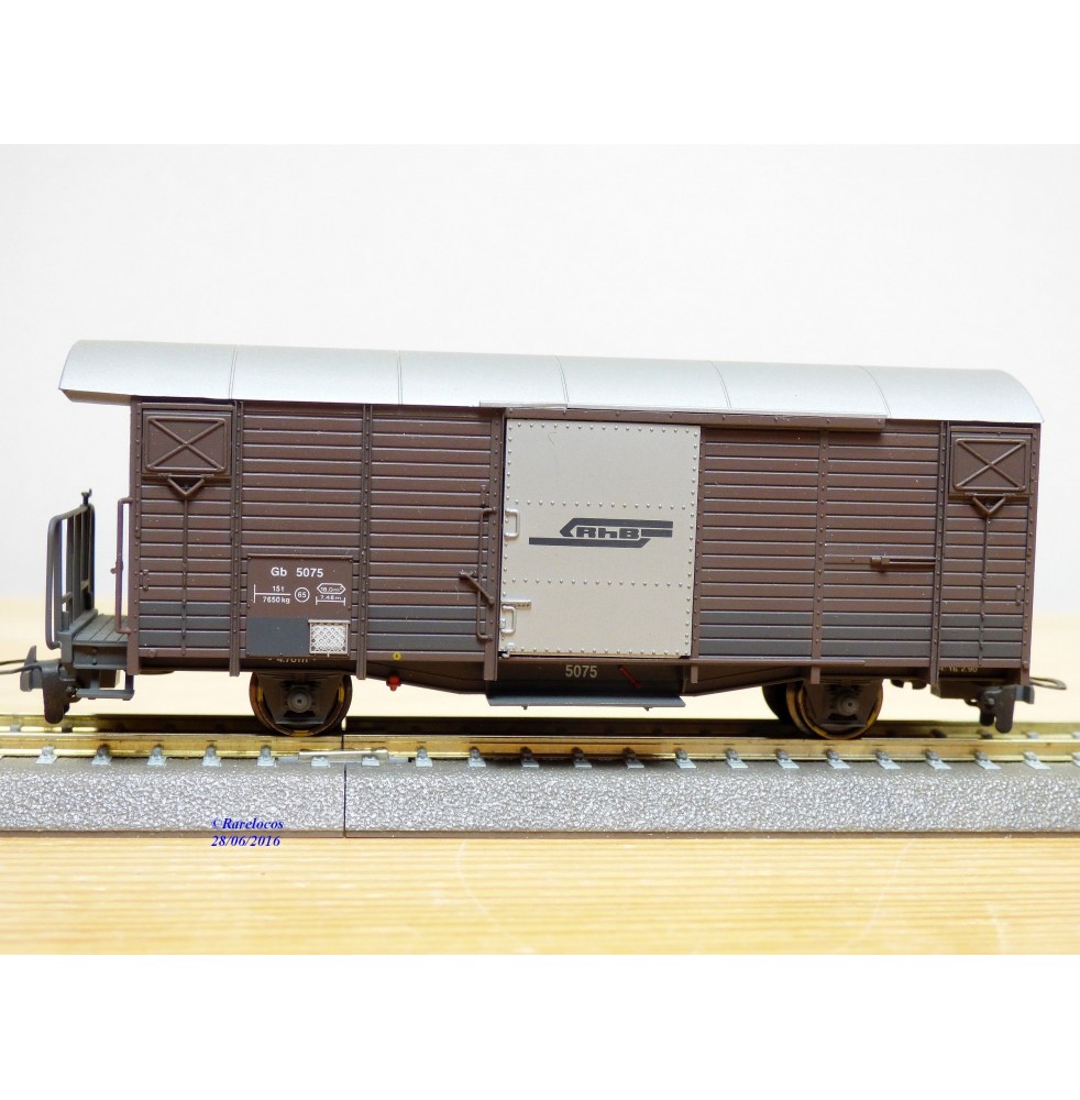 BEMO 2250 175, wagon couvert  N° Gb 5075   Rhb   BO