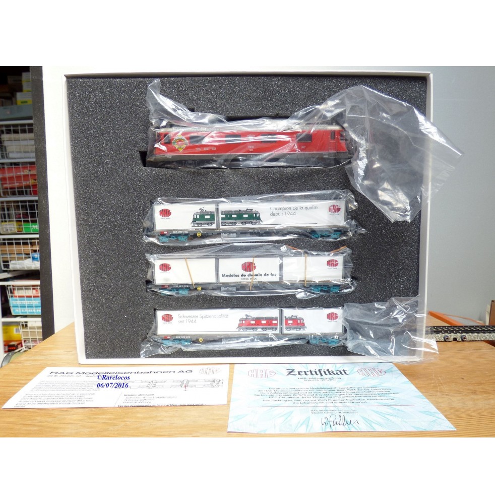 HAG 096.04,  coffret JÜbilaums Set  ( 50 Jahre HAG )   Vernier Meyrin   SBB   neuf   BO