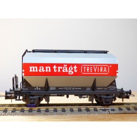RÖWA 2304 wagon plat chargé de 2 conteneurs LESAGE  DB BO 