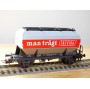 RÖWA 2304 wagon plat chargé de 2 conteneurs LESAGE  DB BO 