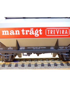 RÖWA 2304 wagon plat chargé de 2 conteneurs LESAGE  DB BO 