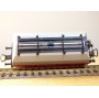 RÖWA 2304 wagon plat chargé de 2 conteneurs LESAGE  DB BO 