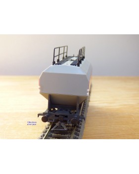 RÖWA 2304 wagon plat chargé de 2 conteneurs LESAGE  DB BO 