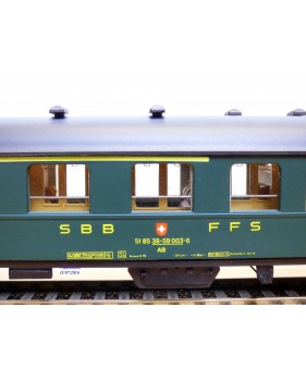 METROPOLITAN  POCHER  7060, voiture métallique lourde  1/2  Kl .  SBB   