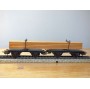 Märklin  4512.5 , couplage de 2 wagons plats à plate forme pivotantes ( Drehschemelwagen )  chargé de bois    DB    BO