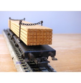 Märklin métal 4617 Wagon surbaissé EVS DB BO