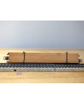 Märklin  4512.5 , couplage de 2 wagons plats à plate forme pivotantes ( Drehschemelwagen )  chargé de bois    DB    BO