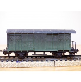HAG  340 . 04, wagon couvert à plate forme  de serre freins  vert  type  K3  patiné  SBB  BO