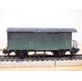 HAG  340 . 04, wagon couvert à plate forme  de serre freins  vert  type  K3  patiné  SBB  BO