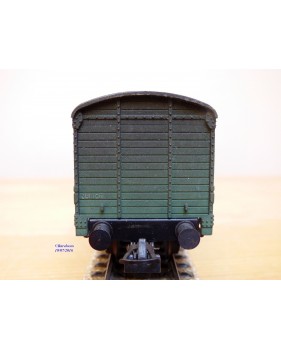 HAG  340 . 04, wagon couvert à plate forme  de serre freins  vert  type  K3  patiné  SBB  BO