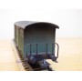 HAG  340 . 04, wagon couvert à plate forme  de serre freins  vert  type  K3  patiné  SBB  BO