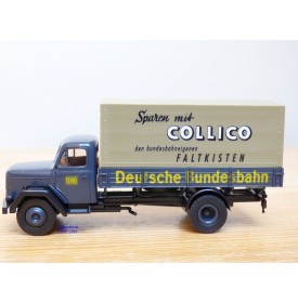 BREKINA  46005, camion bâché MAGIRUS DEUTZ  Deutsche Bundesbahn  Collico     neuf  BO  1/87 ème HO 