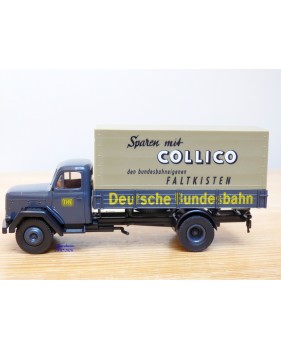 BREKINA  46005, camion bâché MAGIRUS DEUTZ  Deutsche Bundesbahn  Collico     neuf  BO  1/87 ème HO 
