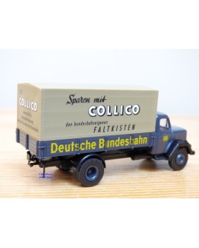BREKINA  46005, camion bâché MAGIRUS DEUTZ  Deutsche Bundesbahn  Collico     neuf  BO  1/87 ème HO 