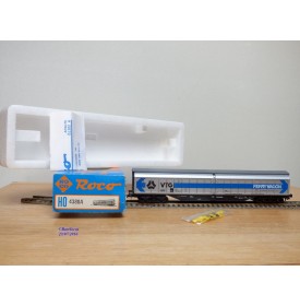 ROCO 4380A,  wagon couvert à parois coulissantes pour trafic transmanche FERRYWAGON   VTG    DB   Neuf   BO