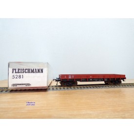 Fleischmann 5281,  wagon plat  USA  type Rklmm - tu697    DB  BO