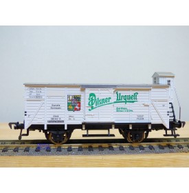FLEISCHMANN 5357,  wagon couvert  à guérite  PILSNER URQUELL    DR   neuf  BO