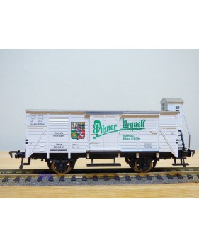 FLEISCHMANN 5357,  wagon couvert  à guérite  PILSNER URQUELL    DR   neuf  BO