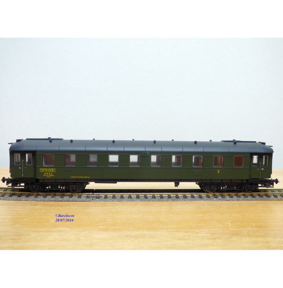 LILIPUT  285 74,  voiture mixte 2 Cl./fourgon " Bastille " SNCF  BO