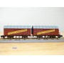 ROKAL 00256, couplage de 2 wagons couverts dont 1 à guérite  à guérite    DB   neuf  BO