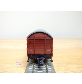 ROKAL 00256, couplage de 2 wagons couverts dont 1 à guérite  à guérite    DB   neuf  BO