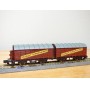 ROKAL 00256, couplage de 2 wagons couverts dont 1 à guérite  à guérite    DB   neuf  BO