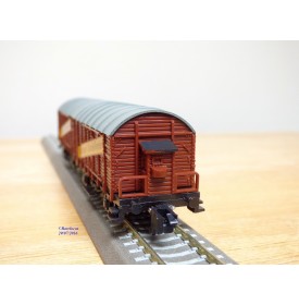 ROKAL 00256, couplage de 2 wagons couverts dont 1 à guérite  à guérite    DB   neuf  BO