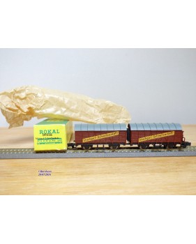 ROKAL 00256, couplage de 2 wagons couverts dont 1 à guérite  à guérite    DB   neuf  BO