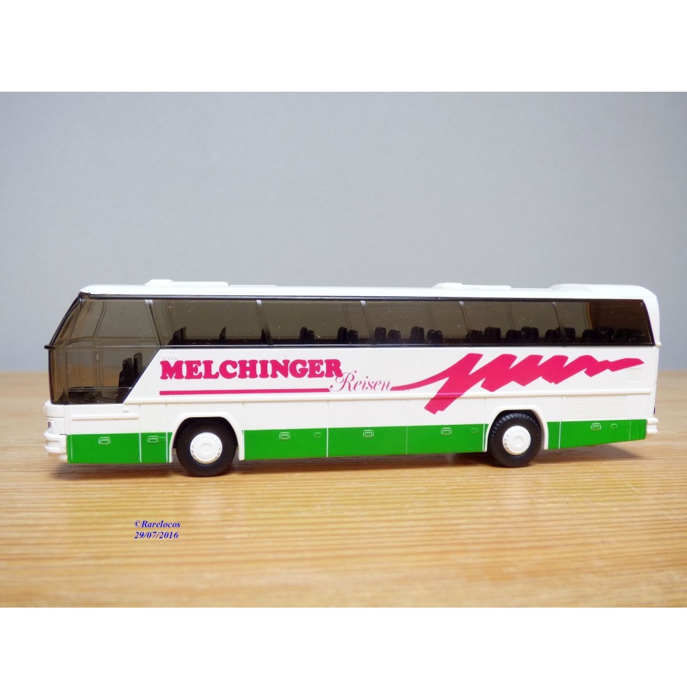 Bus Miniature Neoplan Cityliner 1/87 - Livrée Hoffer Voyages, Modèle Rietze (neuf)