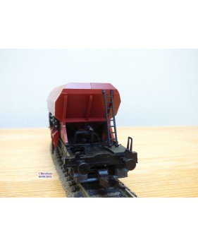 Fleischmann 5525 K,  wagon trémie à déchargement automatique  fonctionnel  type Nür  267  Schotterwagen  DB   neuf   BO